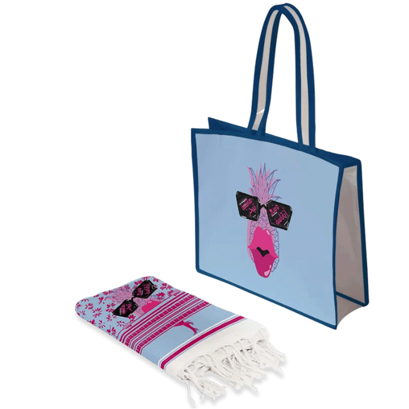 Pack Fouta Plage Wassaa Bleu en Tunisie