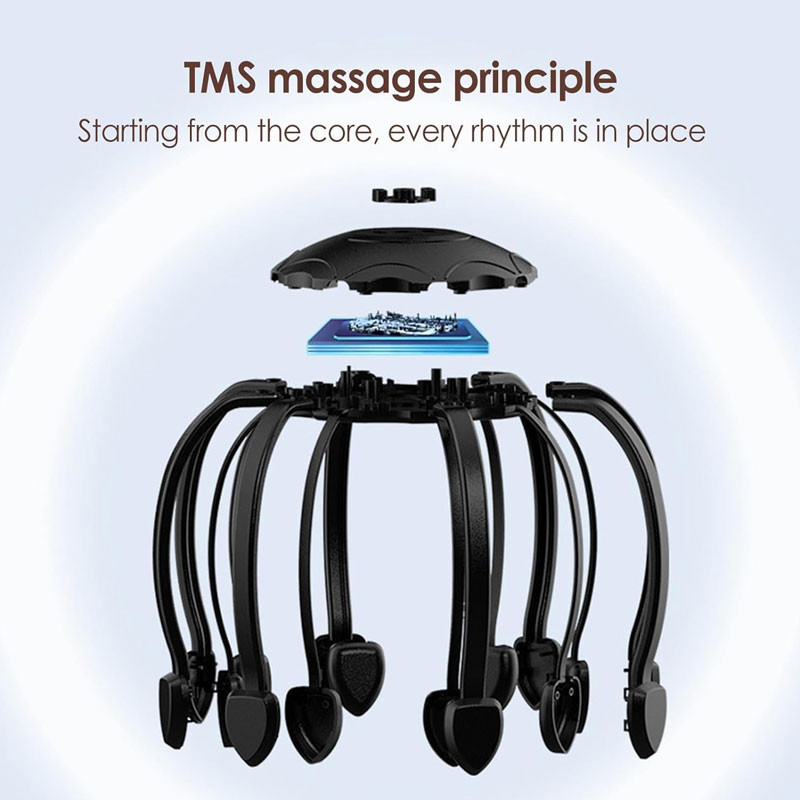 Masseur de Tête Électrique GMY-01 Rechargeable Noir En Tunisie