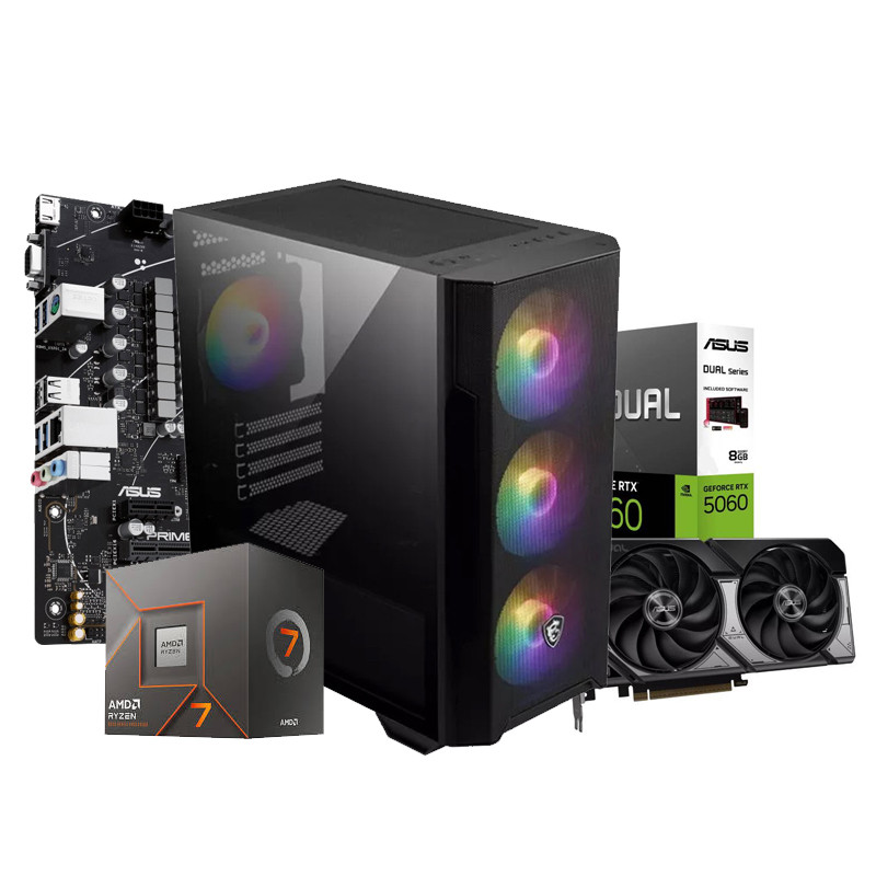 Pc Gamer Powered By Asus AMD Ryzen 7 8700F 32Go 1To SSD RTX 5060 8Go en Tunisie