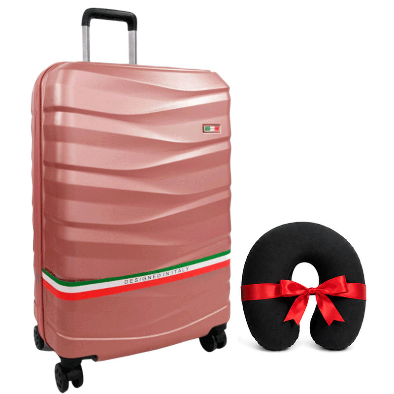 Valise Franco Grand Modèle Rose Saumon en Tunisie