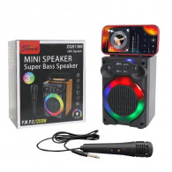 Haut Parleur Sans Fil ZQS 1368 8W Avec Support Téléphone et Micro Noir En Tunisie