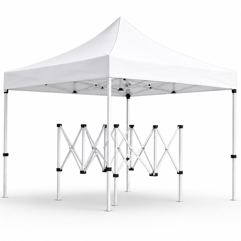 Tente En Acier APH40 3x3m Blanc