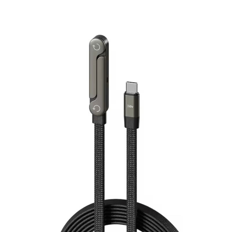 Câble Chargeur Type-C vers Type-C Noir en Tunisie