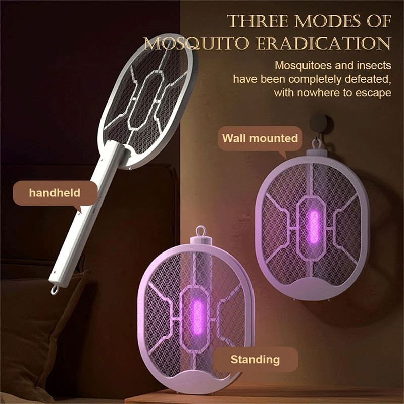 Raquette Moustique Electrique Rechargeable Noir en Tunisie