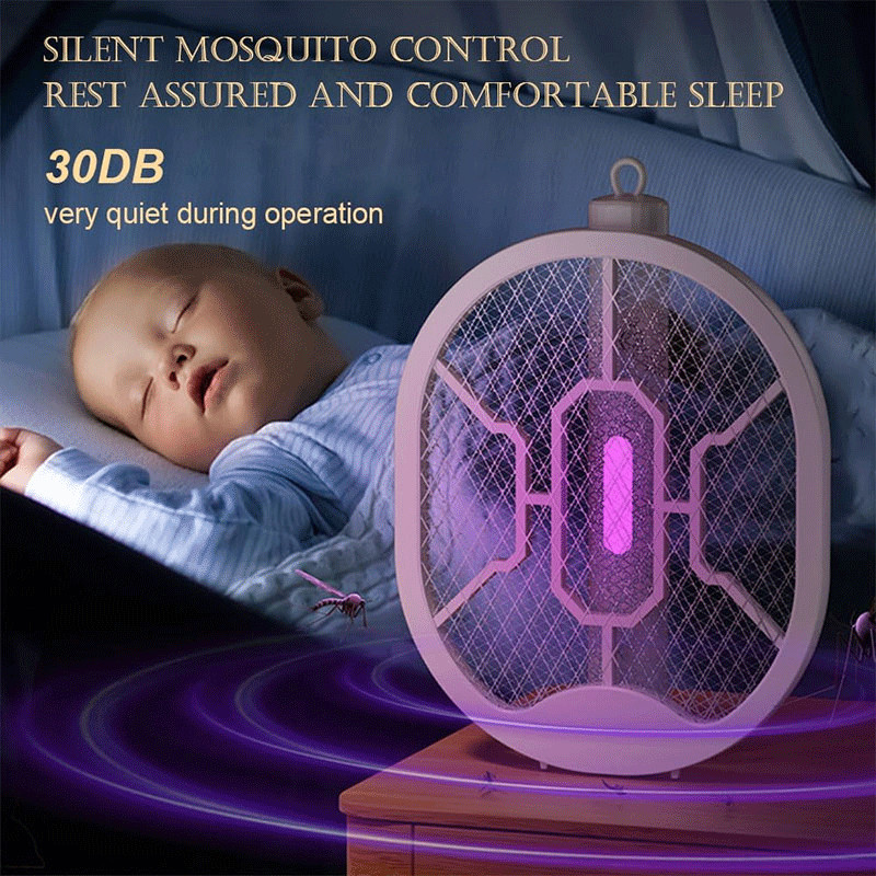 Raquette Moustique Electrique Rechargeable Noir en Tunisie