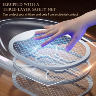 Raquette Moustique Electrique Rechargeable Noir en Tunisie