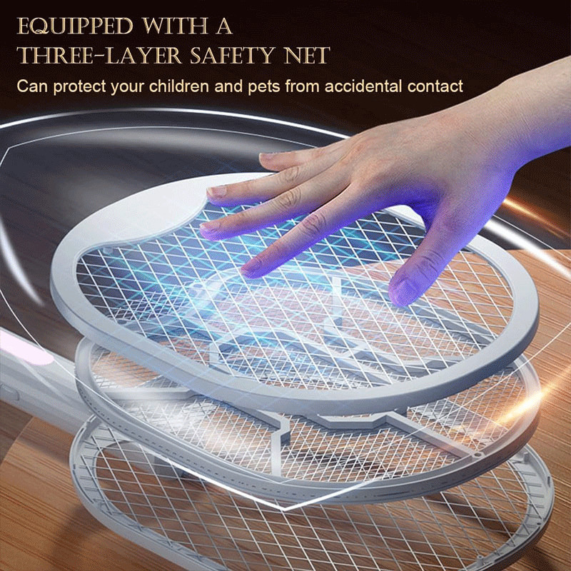 Raquette Moustique Electrique Rechargeable Noir en Tunisie