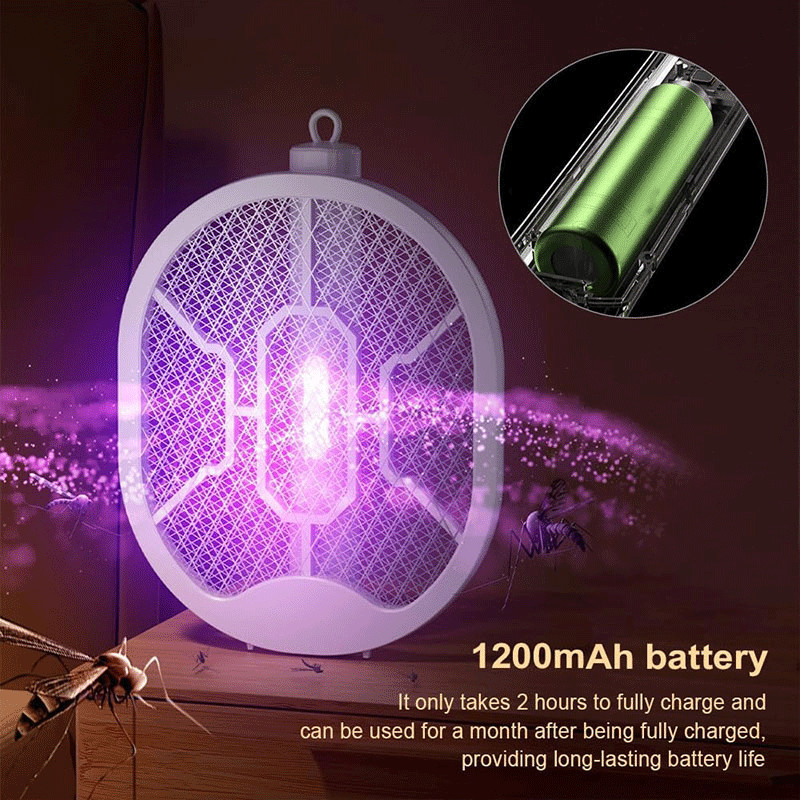 Raquette Moustique Electrique Rechargeable Noir en Tunisie