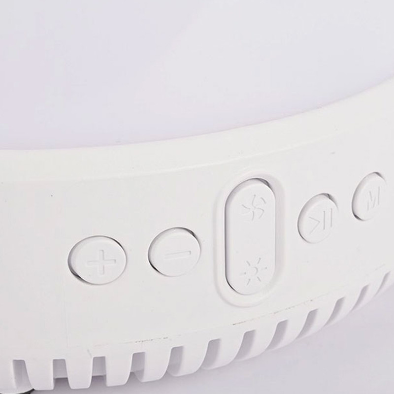 Ventilateur Haut parleur Électrique Du Bureau ZQS F802 5W Blanc En Tunisie