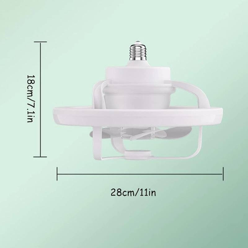 Plafonnier LED Intelligent RGB 360° avec Ventilateur Intégré en Tunisie