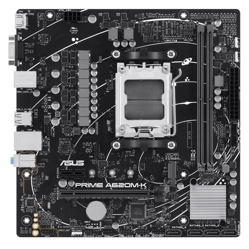 Carte Mère Asus Prime A620M-K AMD AM5 DDR5  en Tunisie