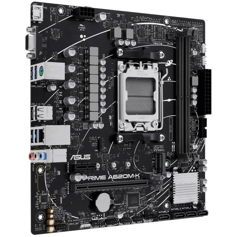 Carte Mère Asus Prime A620M-K AMD AM5 DDR5  en Tunisie