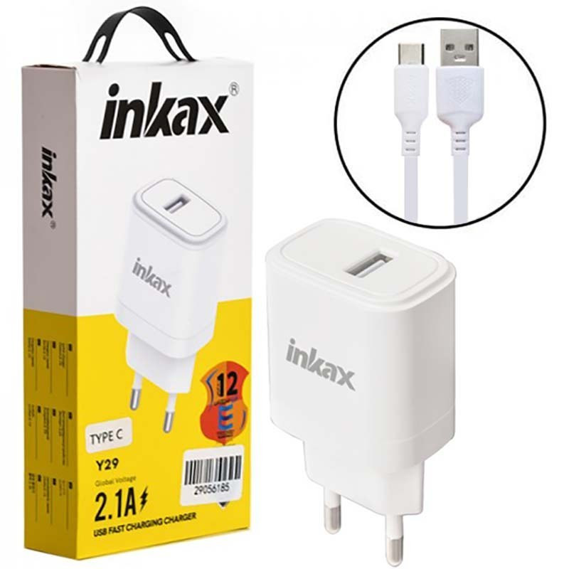 Chargeur Smartphone Inkax Y29 Type-C Blanc en Tunisie