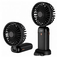Mini Ventilateur Portatif Rechargeable LED Noir en Tunisie
