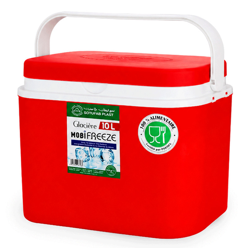 Glacière Sotufab Mobifreeze 10 Litres Rouge en Tunisie