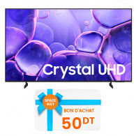 Tv Samsung U8000F 65" 4K Crystal UHD Smart Tv Noir en Tunisie