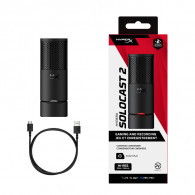 Microphone HyperX Solocast 2 BLK USB Noir En Tunisie
