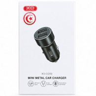 Chargeur Voiture XO Dual USB CC53 12W Noir En Tunisie