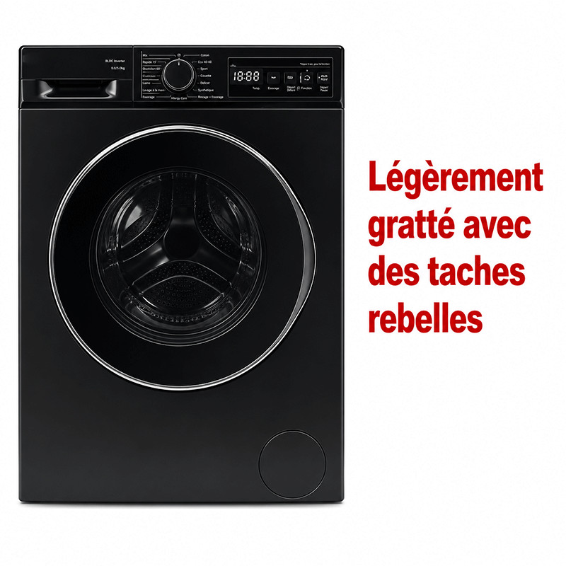 Lave Linge Frontal Premium Pose Libre 9Kg Noir en Tunisie