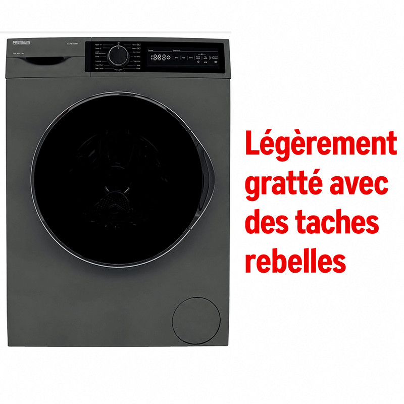 Lave Linge Frontal Premium Pose Libre 9Kg Gris en Tunisie