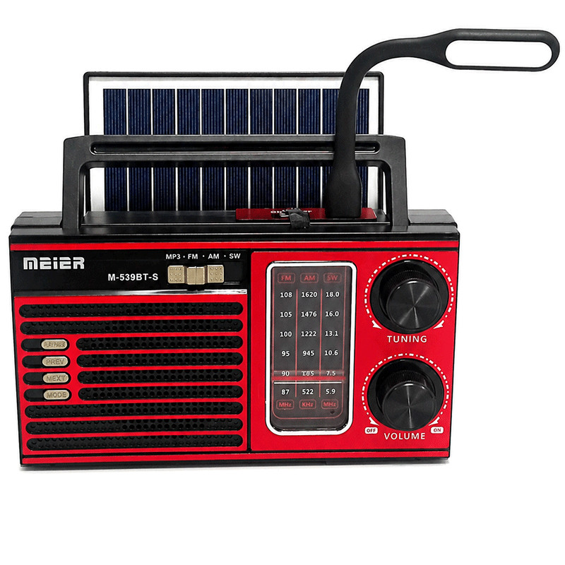 Radio & Haut-Parleur Bluetooth 3 bandes USB/TF CARD /AUX Rouge en Tunisie