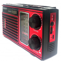 Radio & Haut-Parleur Bluetooth 3 bandes USB/TF CARD /AUX Rouge en Tunisie
