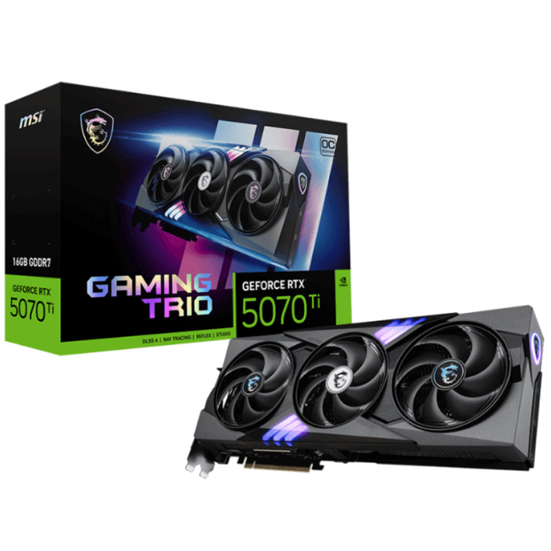 Carte Graphique MSI GeForce RTX 5070 Ti 16Go Ventus 3X OC GDDR7 en Tunisie