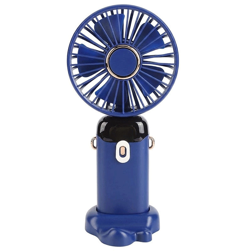 Mini Ventilateur Portatif Rechargeable LED Bleu en Tunisie