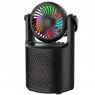 Haut Parleur Sans Fil Sing-e ZQS1440 Avec Ventilateur RGB Noir en Tunisie