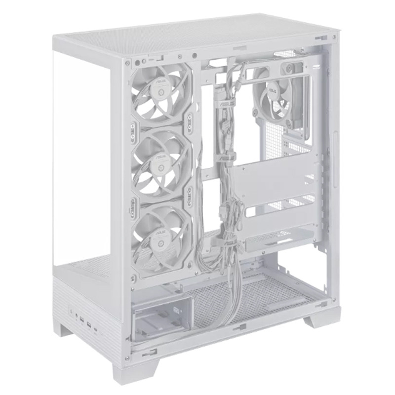Boitier Gaming ASUS A31 Plus TG ARGB ATX Blanc En Tunisie