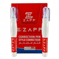 Boite De 12 Stylo Correcteurs Zapp 7ml Blanc en Tunisie