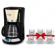 Cafetière Filtre Russell Hobbs 1,25 L Crème