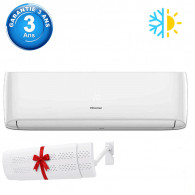 Climatiseur Hisense 9000 BTU Chaud Froid - Blanc en Tunisie
