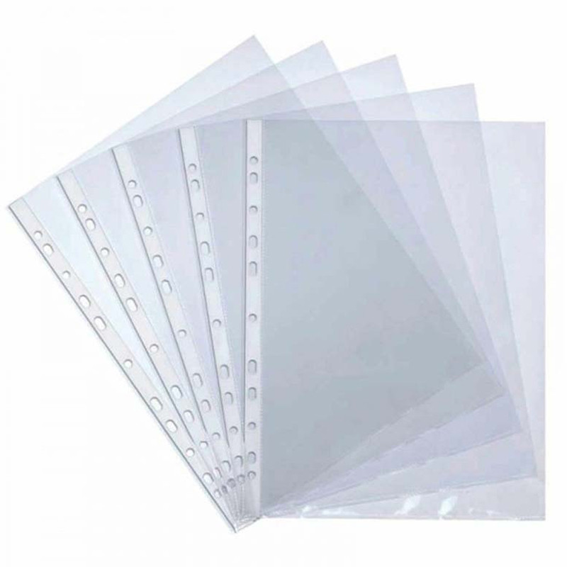 Paquet de 100 Pochettes Perforee 50 Mic Gelber