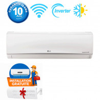 Climatiseur LG 18000 BTU Inverter Dualcool E Look Chaud Froid WIFI (D18TIH)