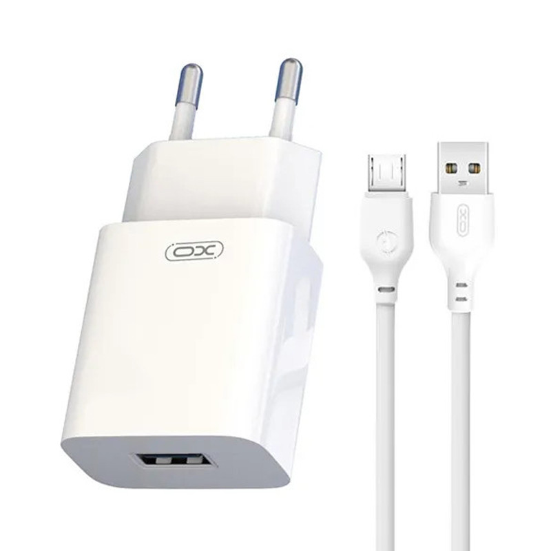 Chargeur XO L99 Avec Câble Micro USB Blanc En Tunisie