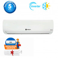 Climatiseur Vega Icool Inverter 12000 BTU Chaud Froid 12HCBW1T1T1E