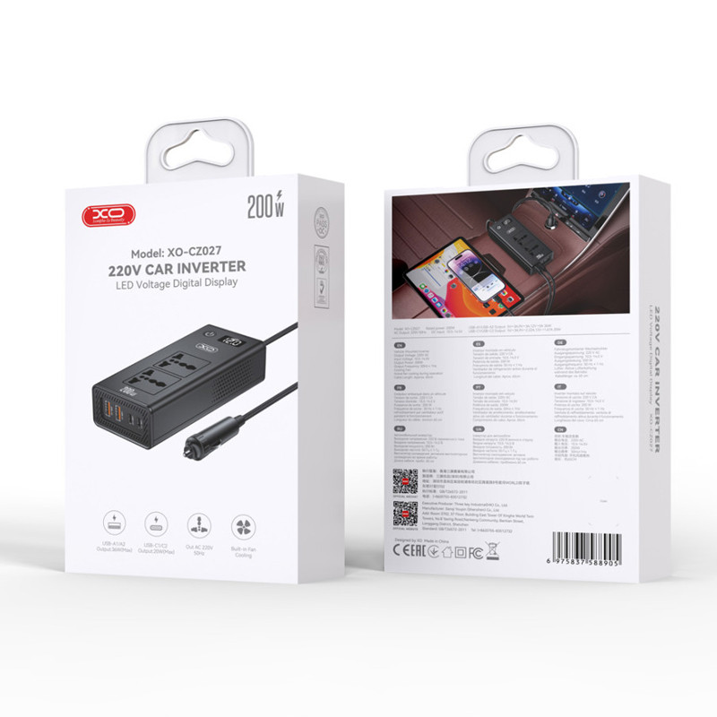 Convertisseur de voiture XO CZ027 200W en Tunisie