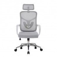 Chaise Directeur Alba Avec Accoudoirs Gris en Tunisie