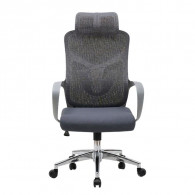 Chaise Directeur Alba Avec Accoudoirs Gris en Tunisie