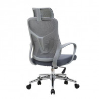 Chaise Directeur Alba Avec Accoudoirs Gris en Tunisie