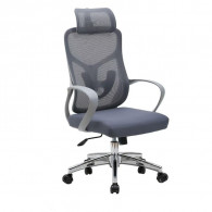 Chaise Directeur Alba Avec Accoudoirs Gris en Tunisie