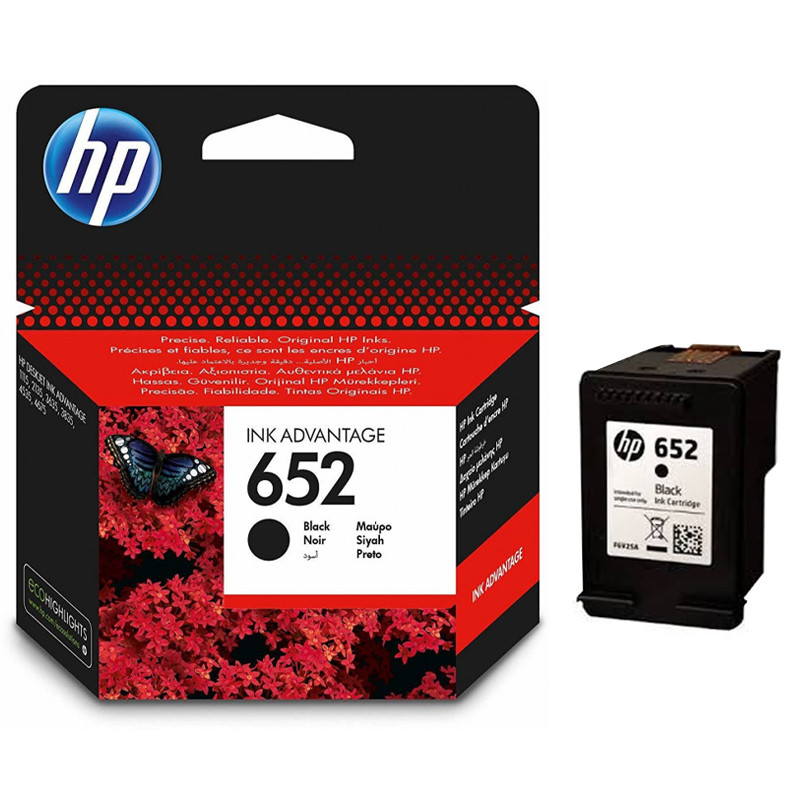 Cartouche d'encre HP Original 652 - Noir