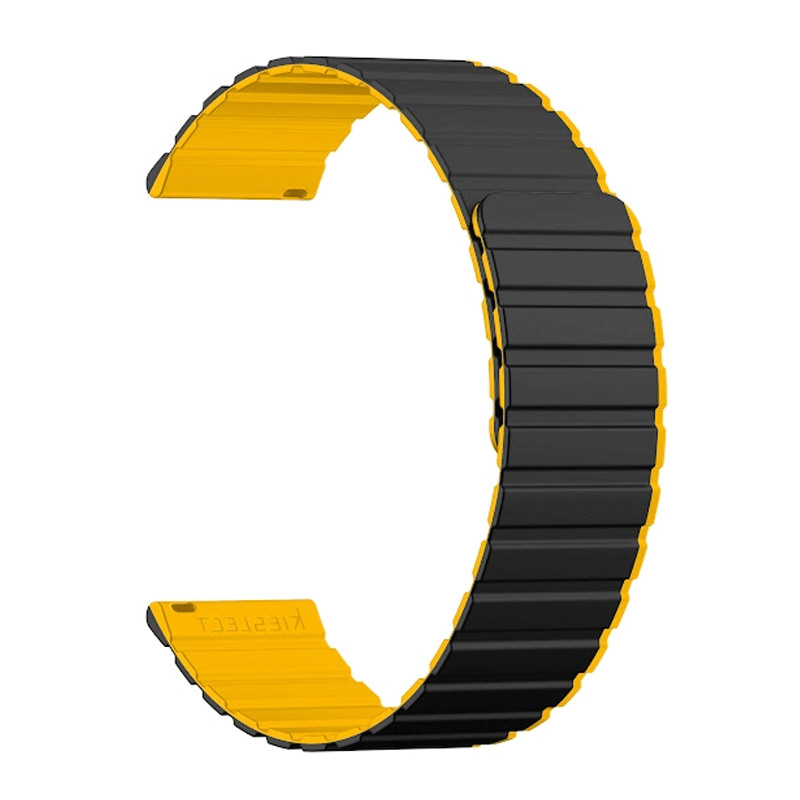 Ceinture Bracelet Connectée Kieslect 22 mm Noir & Jaune en Tunisie