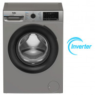 Machine à Laver Frontale Beko BM3WFT48400BS Inverter 8Kg Silver en Tunisie