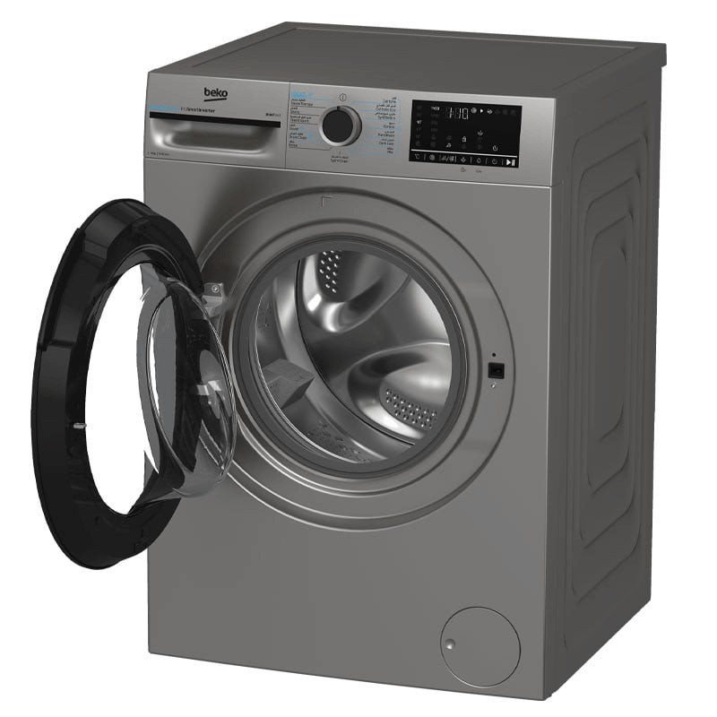 Machine à Laver Frontale Beko BM3WFT48400BS Inverter 8Kg Silver en Tunisie