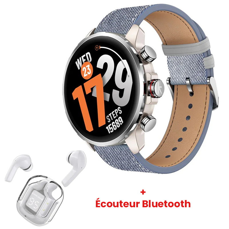 Montre Connectée Kieslect Calling KR 3 46.7mm Bleu En Tunisie