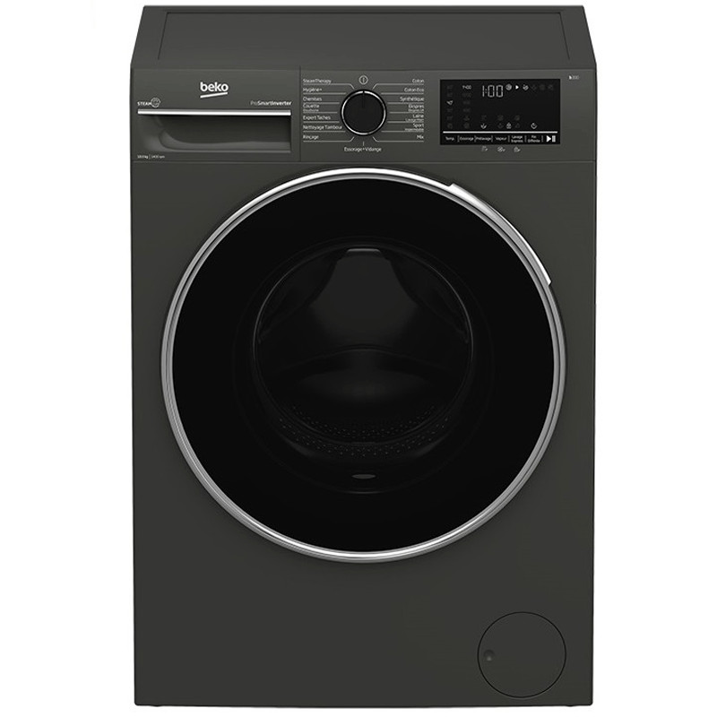 Machine à Laver Frontale Beko B3WFT410542MG Inverter 10Kg Gris en Tunisie