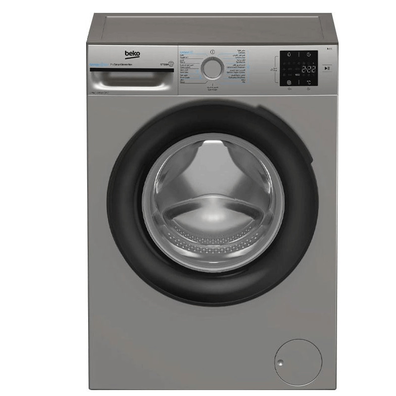 Machine à Laver Frontale Beko BM3WFU47200BS Inverter 7Kg Silver en Tunisie