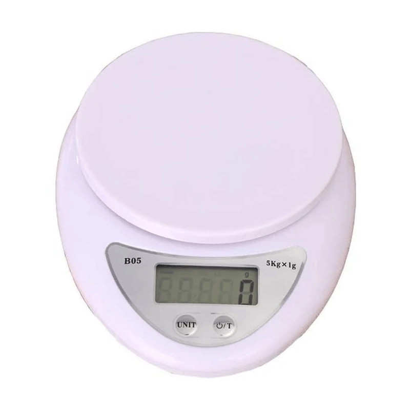 Balance de Cuisine Digital 5Kg Blanc en Tunisie